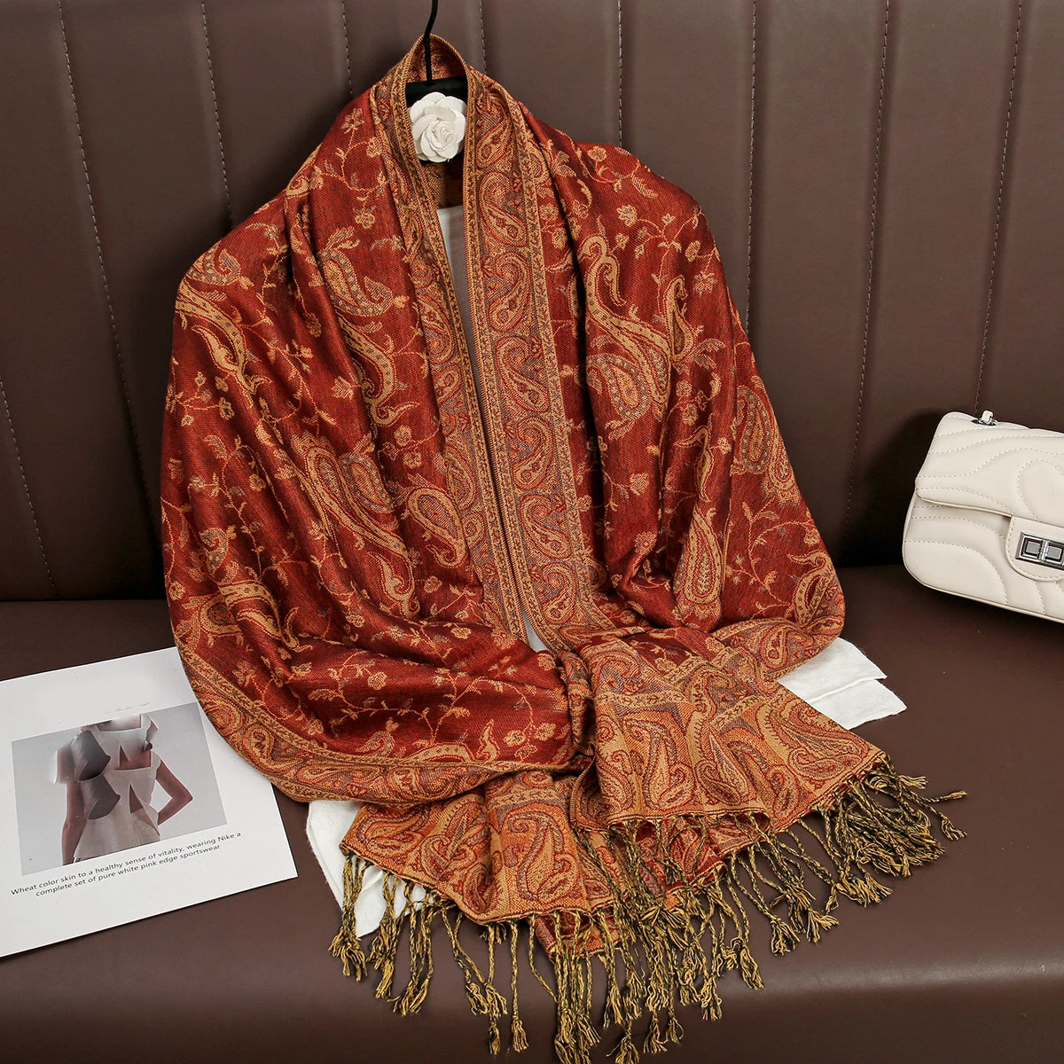 Soft Cotton Blend Wrap Scarf for Women – Lightweight Oversized Shawl for Fall & Winter – Solid Color Pashmina Accessory | Lonoma