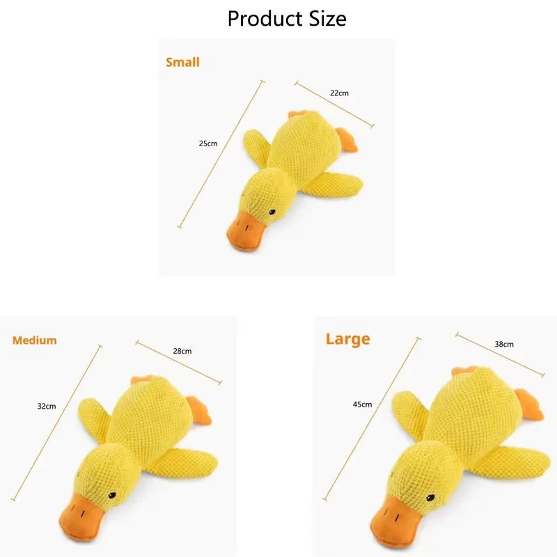 Squeaky Duck Plush Dog Toy for Interactive Play and Boredom Relief | Soft Stuffed Animal Chew Toy for Puppies and Small Dogs | Lonoma