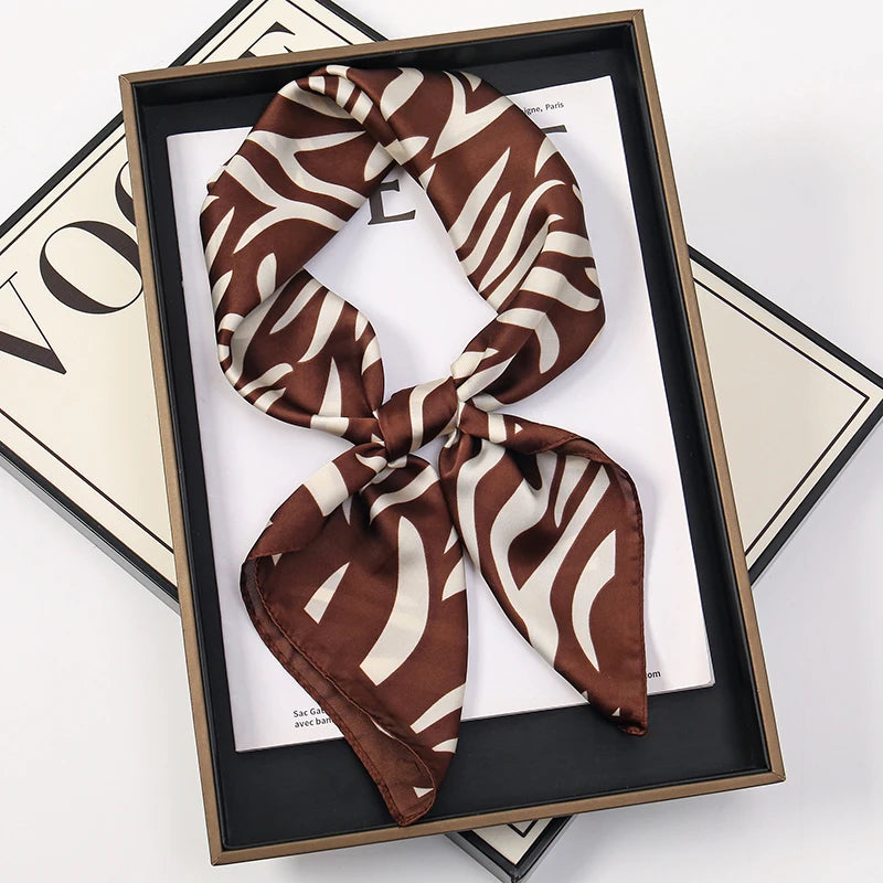 Square Satin Scarf for Women 27.5 inch Versatile Headband Hair Wrap Neck Tie Lightweight Polyester Fashion Accessory | Lonoma