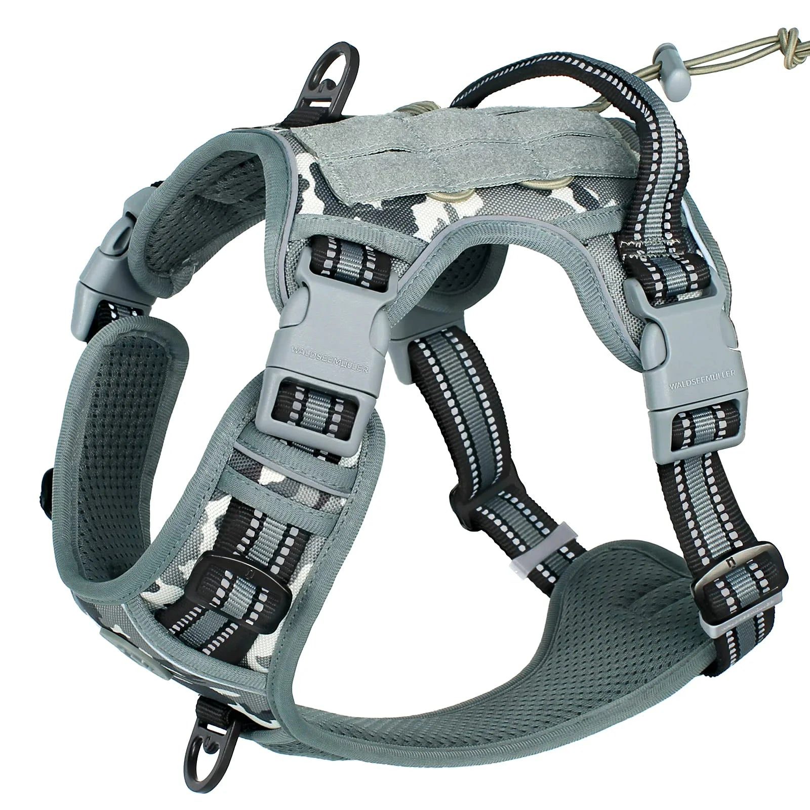 Dog Harness Tactical Military No Pull Heavy Duty MOLLE Vest Handle Reflective Adjustable Medium Large Working K9 | Koossa