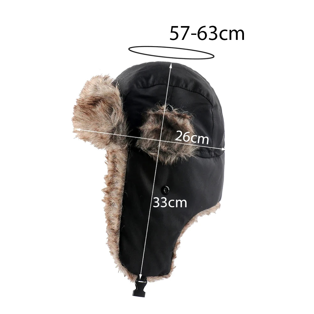 Insulated Trapper Hat with Ear Flaps for Men & Women – Windproof Winter Aviator Cap for Skiing, Snowboarding & Cold Weather | Lonoma