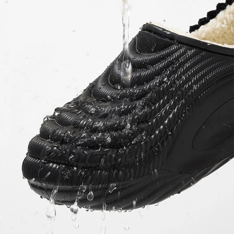 Plush House Slippers for Women & Men - Waterproof EVA Sole Indoor Slides with Thick Anti-Slip Bottom & Fuzzy Lining for Winter Warmth | Lonoma