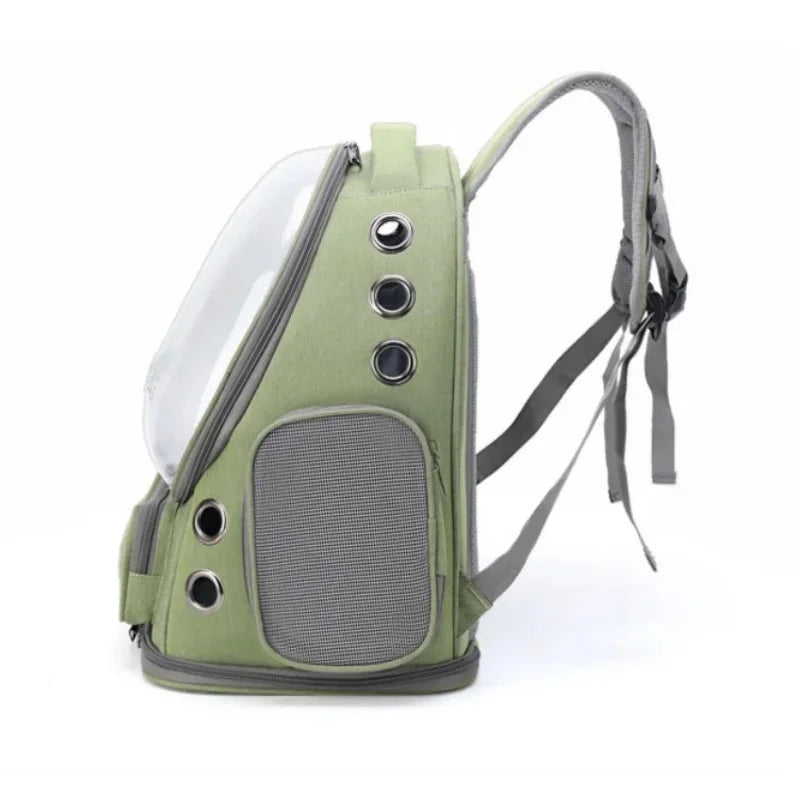 Cat Carrier Backpack Transparent Bubble Window Ventilated Travel Bag Nylon Waterproof 42x27x34cm Small Dog Pet Transport Rucksack Outdoor | Koossa