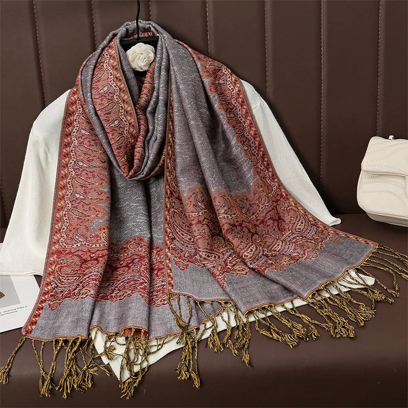 Soft Cotton Blend Wrap Scarf for Women – Lightweight Oversized Shawl for Fall & Winter – Solid Color Pashmina Accessory | Lonoma