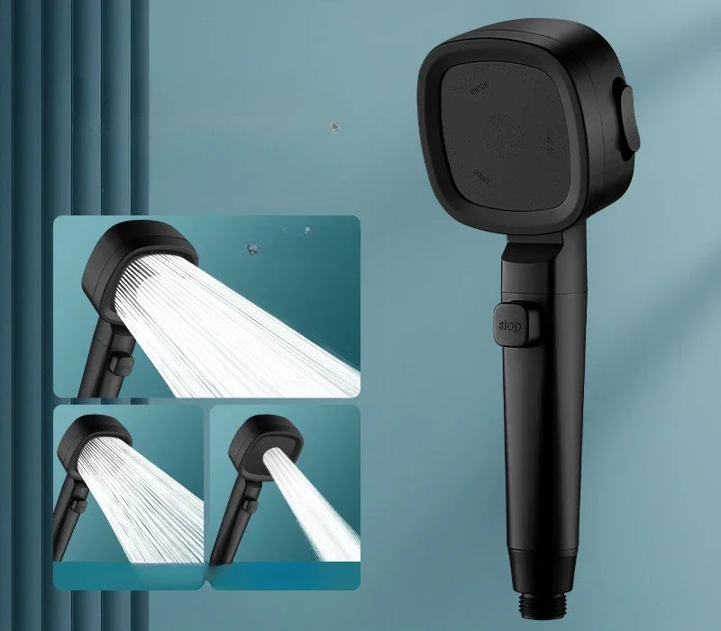 Handheld Shower Head with Three Spray Patterns and Water-Saving Technology for Bathroom | Lonoma
