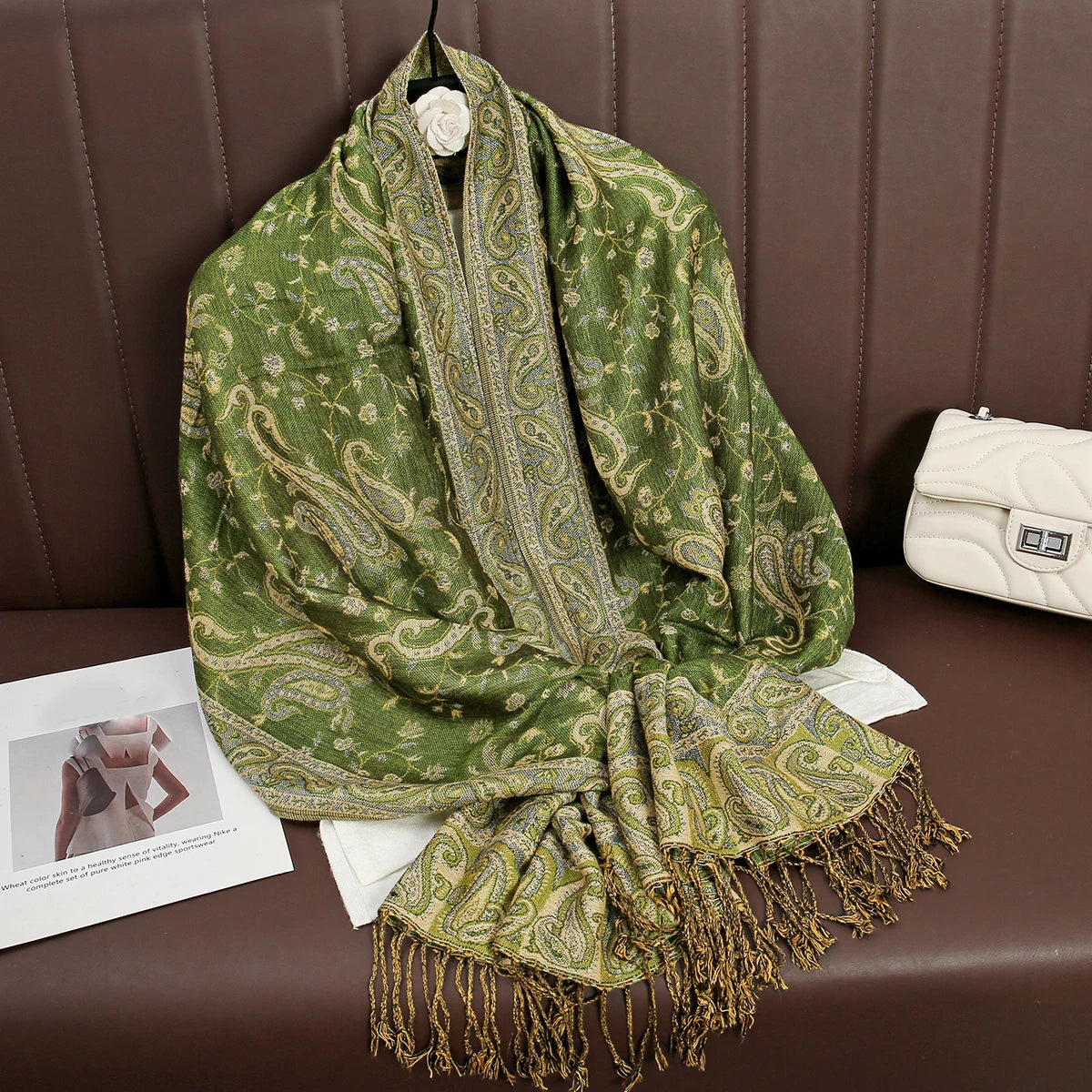 Soft Cotton Blend Wrap Scarf for Women – Lightweight Oversized Shawl for Fall & Winter – Solid Color Pashmina Accessory | Lonoma