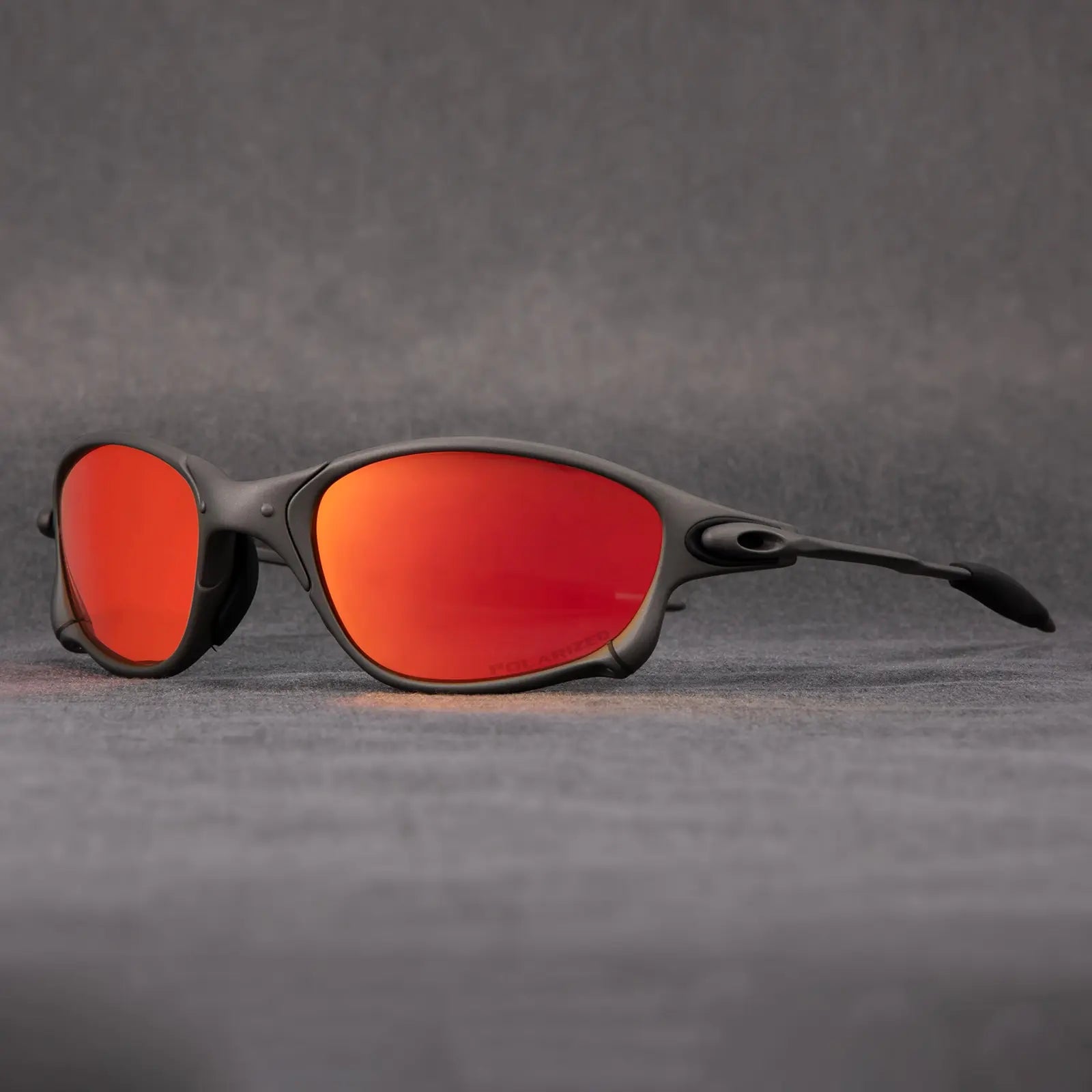 Polarised Red Mirror Sunglasses — Sporty Metallic Frame for Driving, Cycling & Outdoor Activities | Koossa