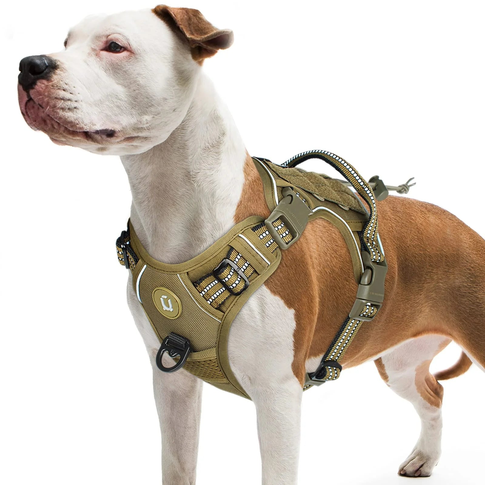 Dog Harness Tactical Military No Pull Heavy Duty MOLLE Vest Handle Reflective Adjustable Medium Large Working K9 | Koossa