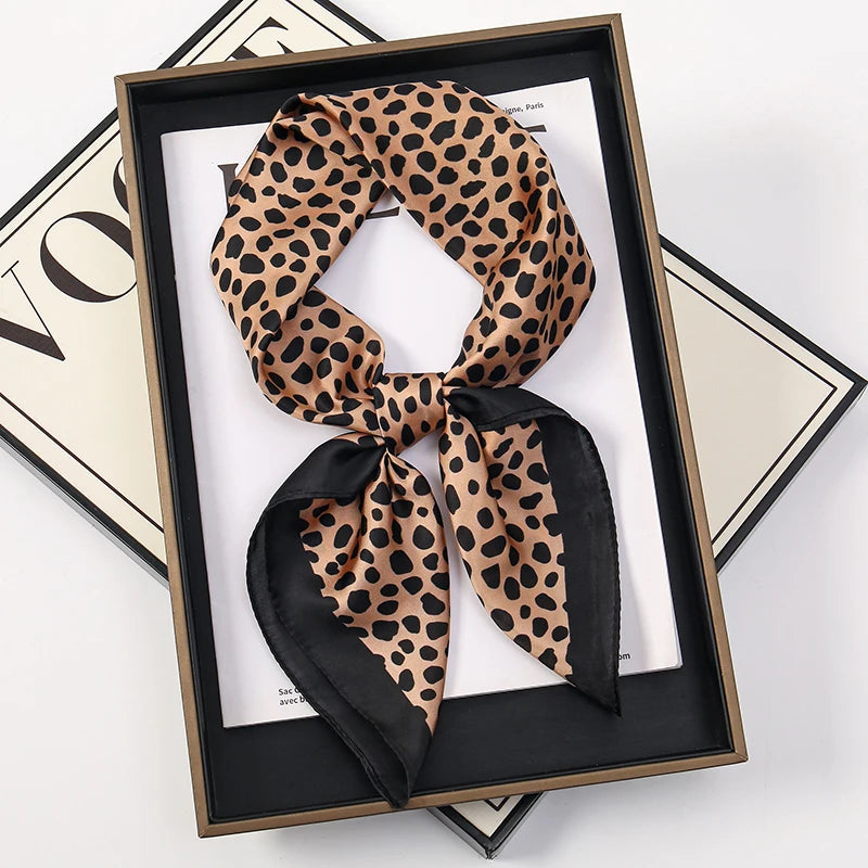 Square Satin Scarf for Women 27.5 inch Versatile Headband Hair Wrap Neck Tie Lightweight Polyester Fashion Accessory | Lonoma