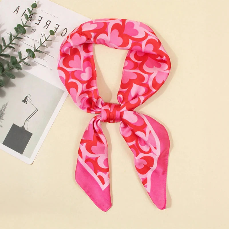 Square Satin Scarf for Women 27.5 inch Versatile Headband Hair Wrap Neck Tie Lightweight Polyester Fashion Accessory | Lonoma