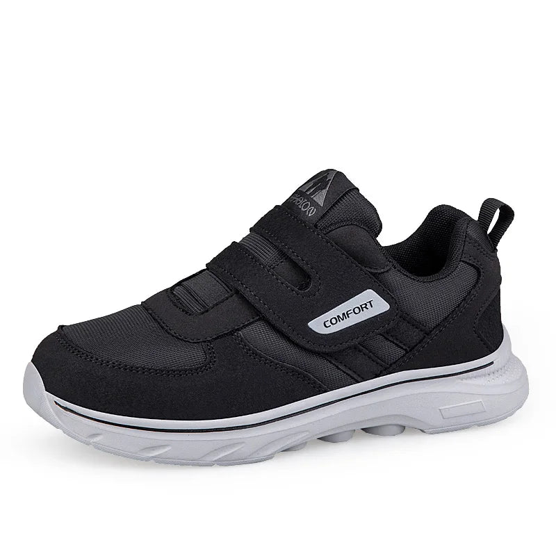 Adjustable Walking Shoes for Men with Swollen Feet Wide Width Orthopedic Comfort Sneakers Elderly Diabetic Footwear for Edema Pain Relief | Lonoma