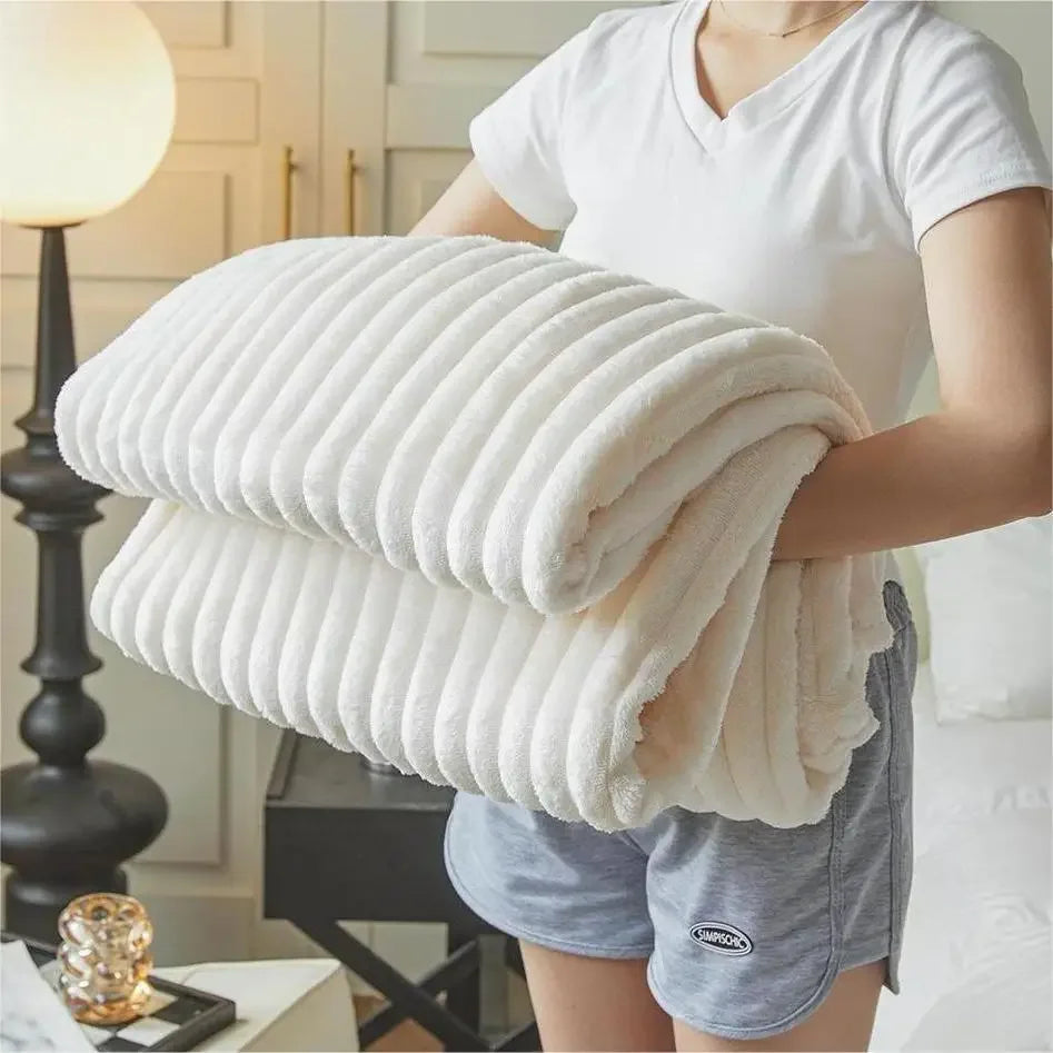 Pluche deken - Zachte geruite dekens, warme koraalfleece deken, bankhoes, bedsprei voor op bed, voor volwassenen, kinderen en huisdieren, warme winterdekens