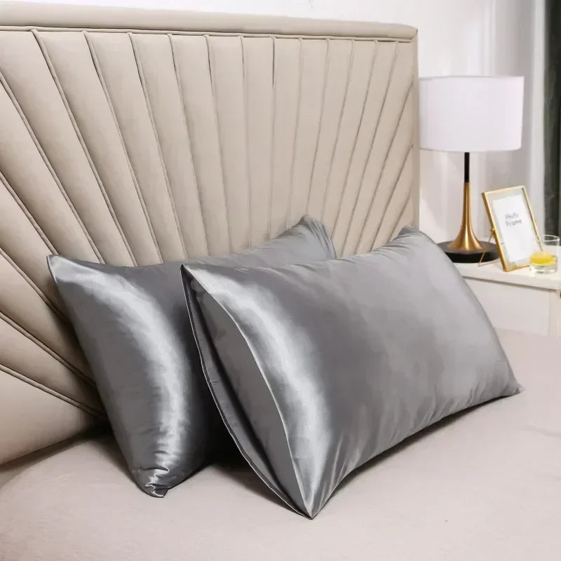 Taie d'oreiller en soie de mûrier naturelle blanc ivoire champagne pour cheveux fragiles sommeil doux | Koossa