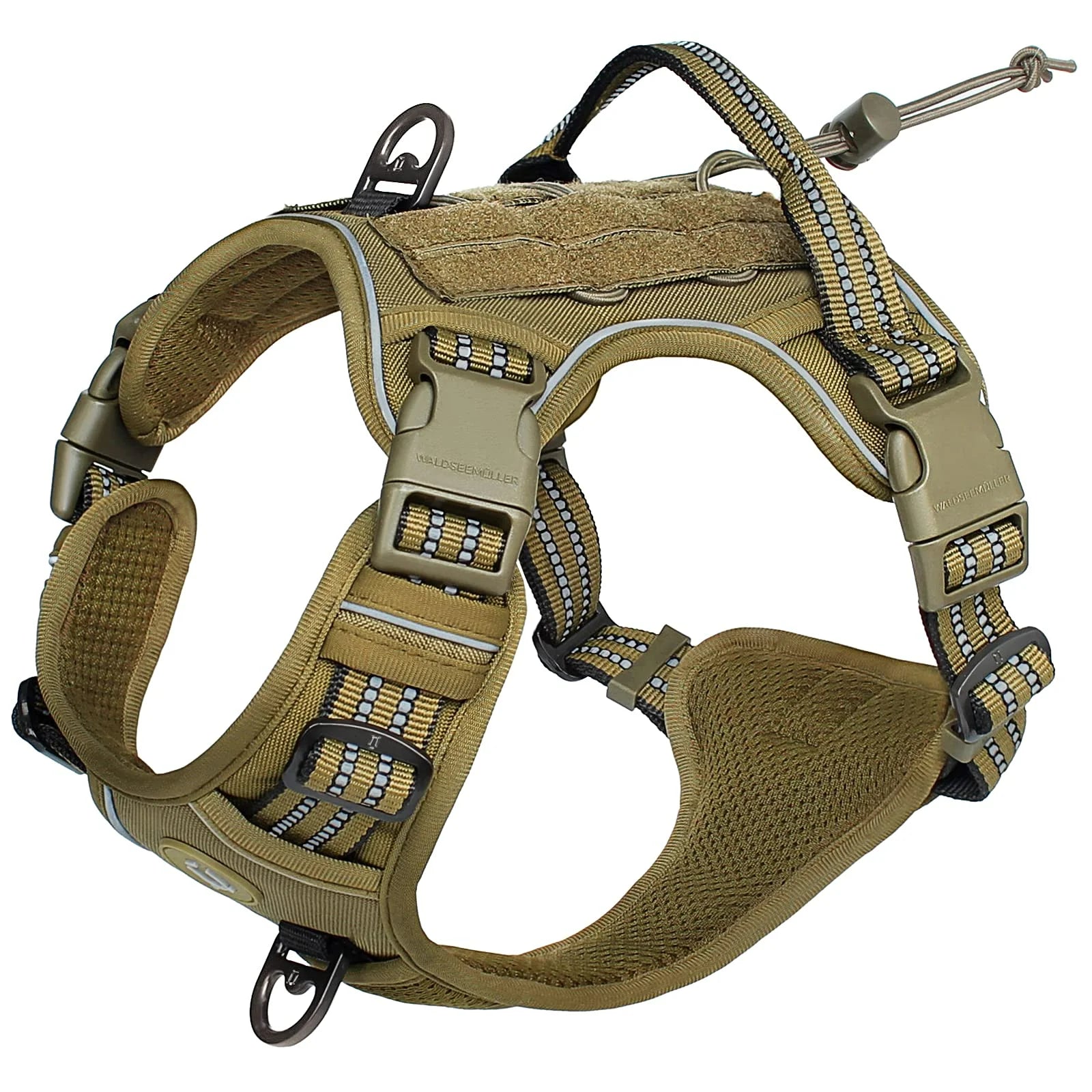 Dog Harness Tactical Military No Pull Heavy Duty MOLLE Vest Handle Reflective Adjustable Medium Large Working K9 | Koossa
