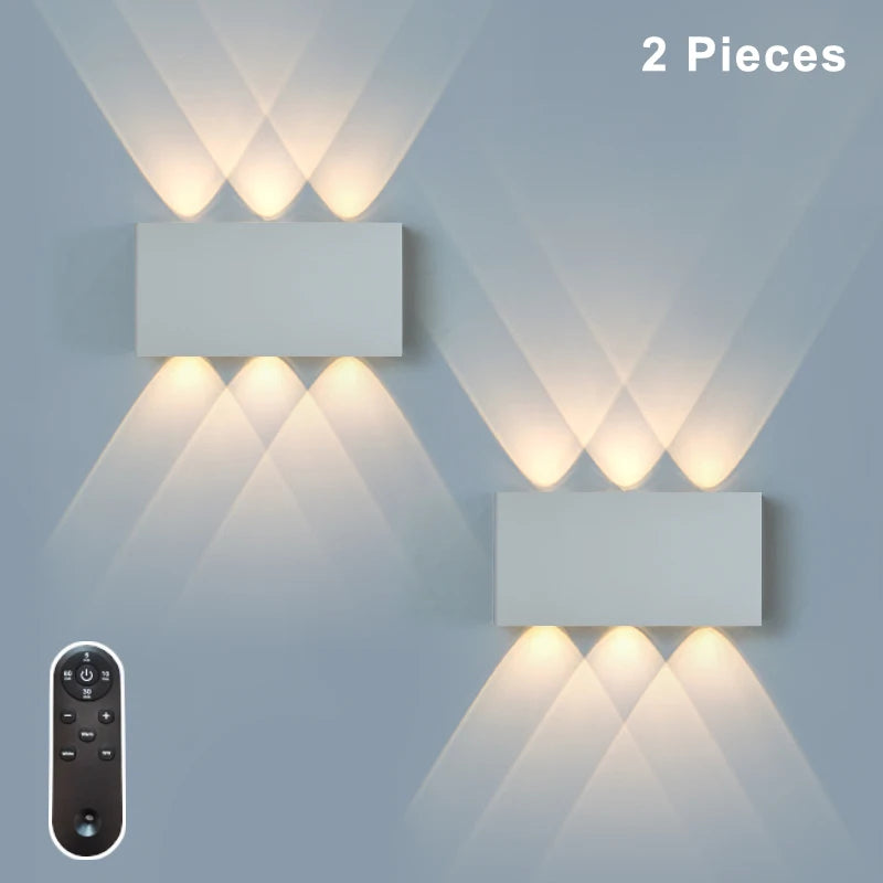 Battery Powered LED Wall Sconce Light 5200mAh Magnetic Mount Touch Dimmable 3 Light Temperatures Modern Accent Lighting | Lonoma