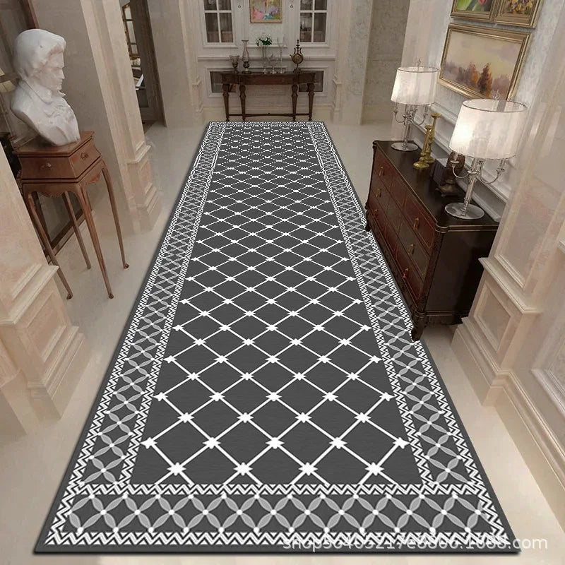 Moroccan Geometric Runner Rug Washable Non-Slip Hallway Carpet for Entryway Kitchen Corridor Long Area Rug Custom Lengths Available | Lonoma