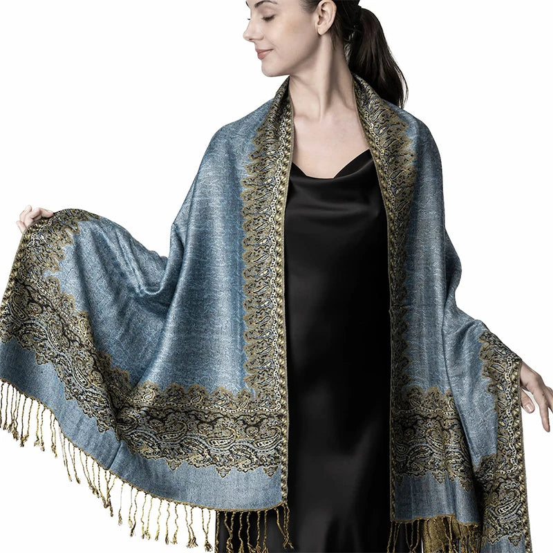 Soft Cotton Blend Wrap Scarf for Women – Lightweight Oversized Shawl for Fall & Winter – Solid Color Pashmina Accessory | Lonoma