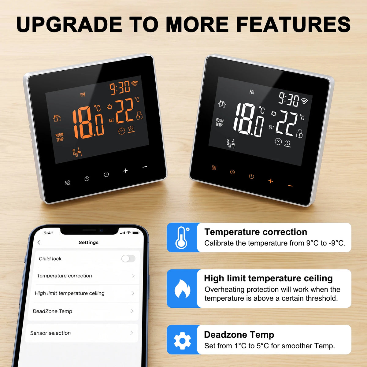 WiFi Smart Thermostat for Electric Floor Heating 16A Programmable Temperature Controller Touchscreen Alexa Google Home Compatible Weekly | Lonoma