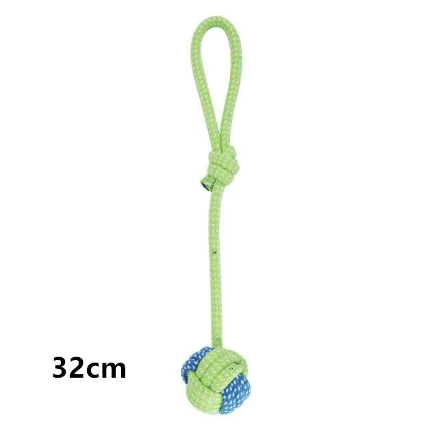 Cotton Rope Dog Toys for Chewing and Tug Play – Interactive Ball and Rope Set for Dental Health – Small to Large Dogs | Lonoma