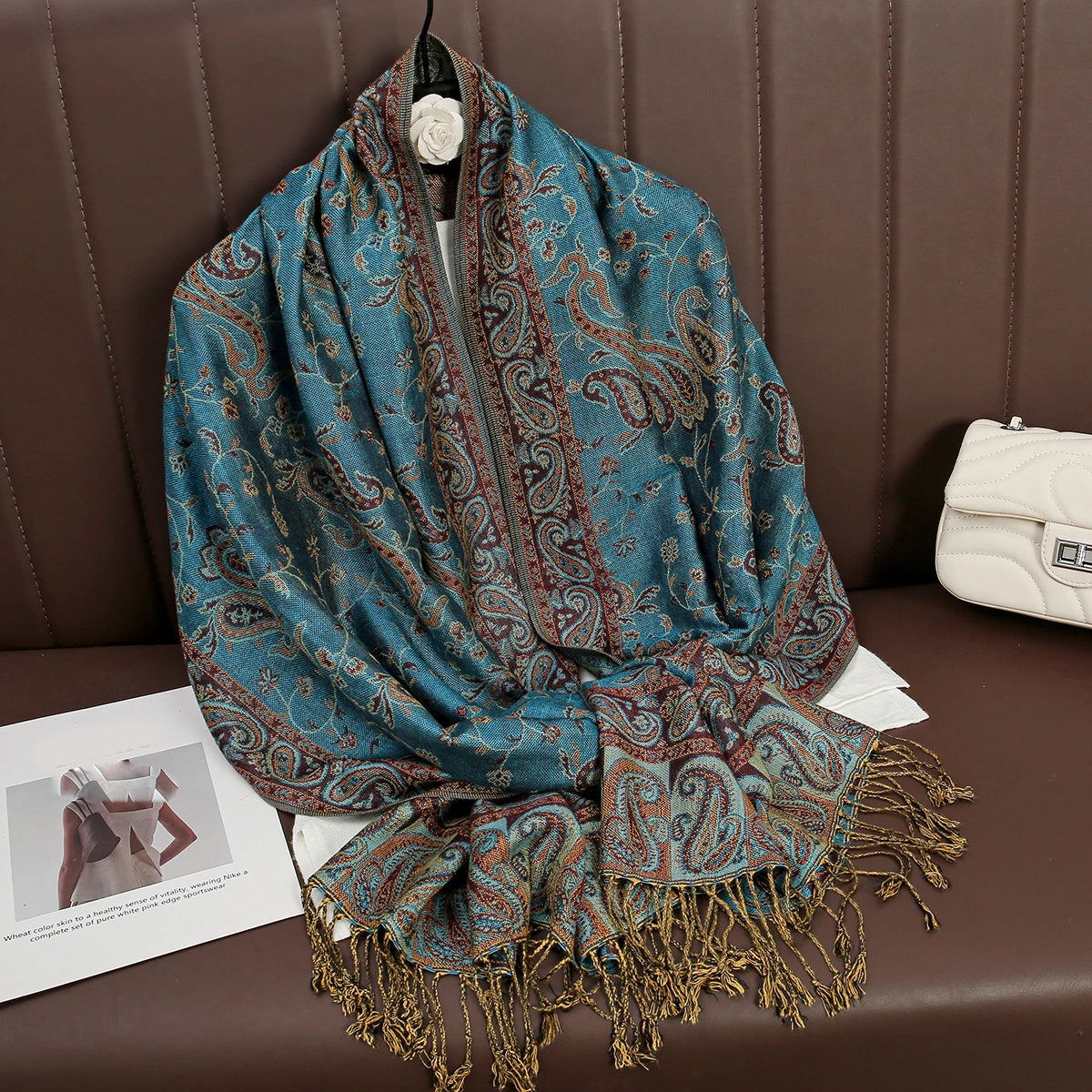 Soft Cotton Blend Wrap Scarf for Women – Lightweight Oversized Shawl for Fall & Winter – Solid Color Pashmina Accessory | Lonoma