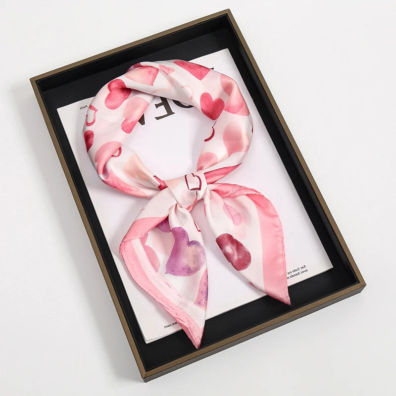 Square Satin Scarf for Women 27.5 inch Versatile Headband Hair Wrap Neck Tie Lightweight Polyester Fashion Accessory | Lonoma