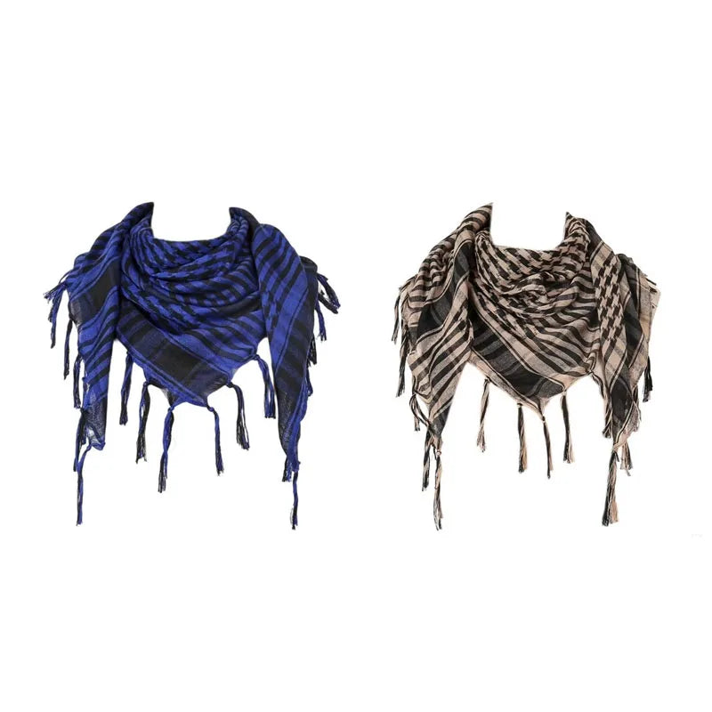 Desert Shemagh Scarf Square Tactical Headwrap for Men Women Outdoor Hiking Camping Windproof Neck Wrap Keffiyeh Style | Lonoma