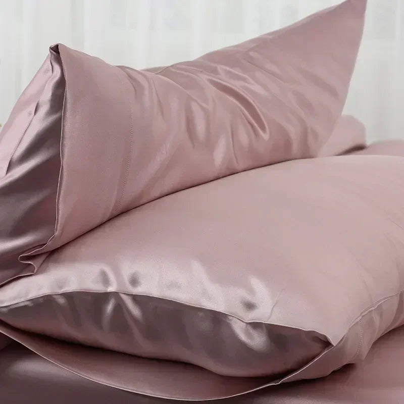 Taie d'oreiller en soie de mûrier naturelle blanc ivoire champagne pour cheveux fragiles sommeil doux | Koossa