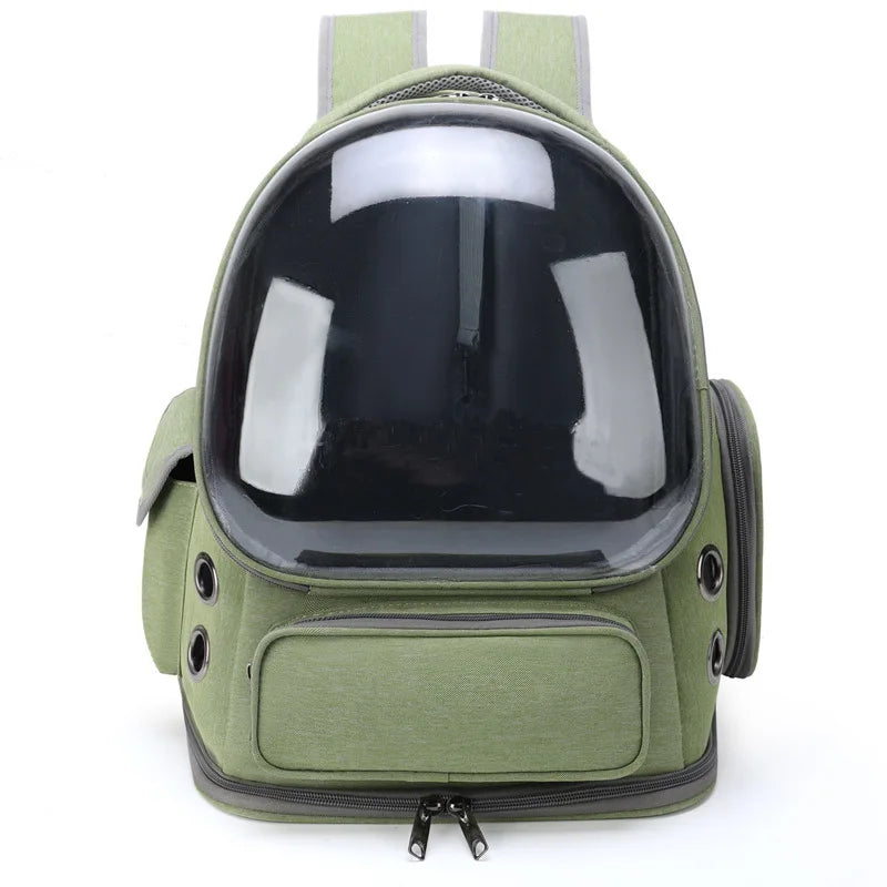 Cat Carrier Backpack Transparent Bubble Window Ventilated Travel Bag Nylon Waterproof 42x27x34cm Small Dog Pet Transport Rucksack Outdoor | Koossa