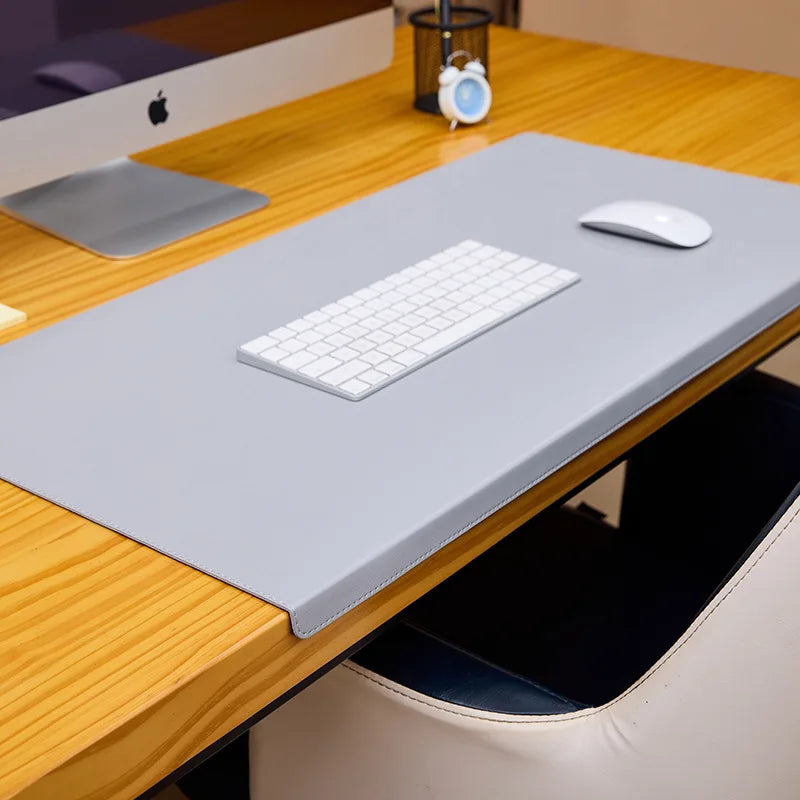 Desk Pad with Wrist Rest Cushion – Faux Leather Mouse Pad for Office Gaming Computer Workstation Non-Slip Base Waterproof | Lonoma