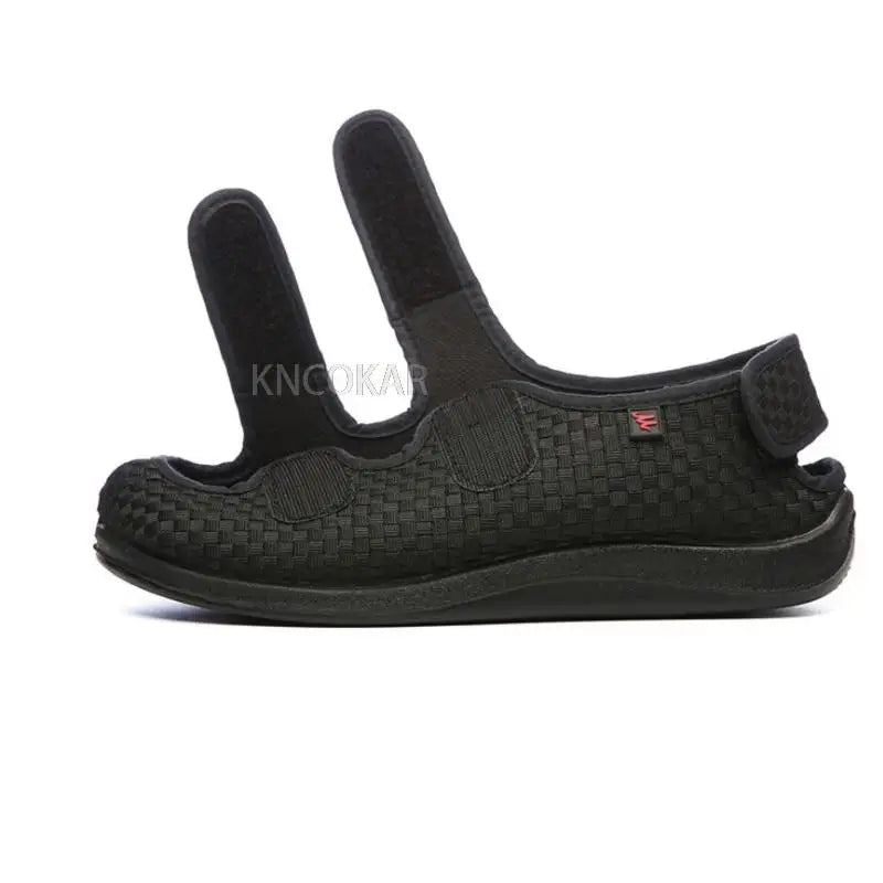 Adjustable Wide-Fit Sandals with Hook-and-Loop Straps for Swollen Feet and Edema Relief | Lonoma