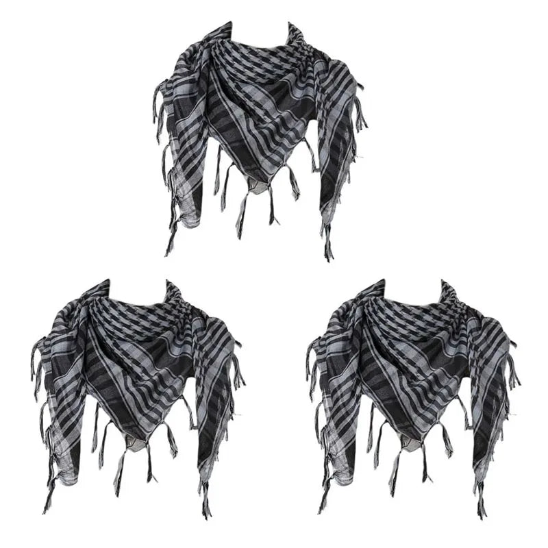 Desert Shemagh Scarf Square Tactical Headwrap for Men Women Outdoor Hiking Camping Windproof Neck Wrap Keffiyeh Style | Lonoma