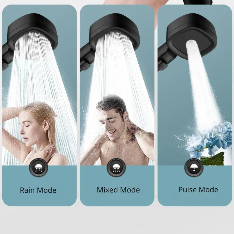 Handheld Shower Head with Three Spray Patterns and Water-Saving Technology for Bathroom | Lonoma
