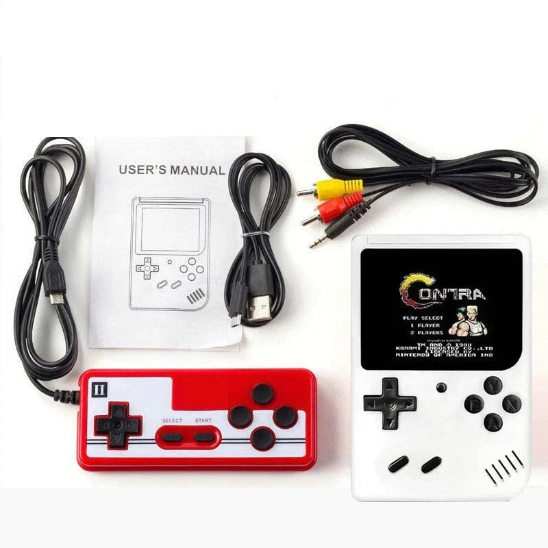 Handheld Retro Game Console with 400 Built-In Classic Games, 3-Inch Color Screen, Rechargeable, TV Output for Kids & Adults | Lonoma