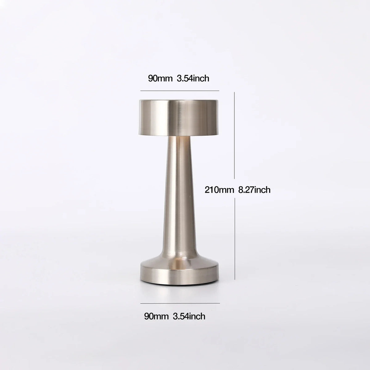 Cordless LED Desk Lamp, Rechargeable Touch Control Table Lamp, 3 Color Temperatures, Metal Task Light for Bedroom, Office, Nightstand | Lonoma