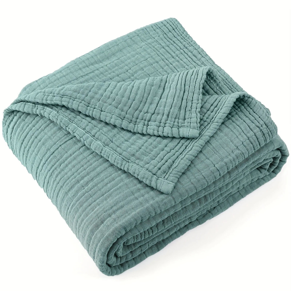 Six-Layer Cotton Gauze Throw Blanket Breathable Lightweight Summer Coverlet for Couch Bed Sofa | Lonoma