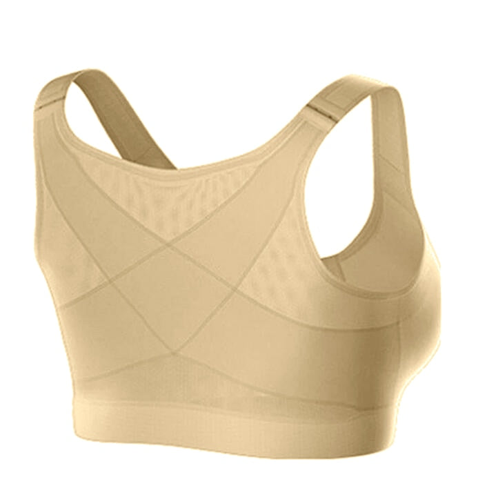 Women's Posture-Correcting Front-Fastening Wireless Bra — Everyday Comfort & Back Support for Mature Women | Koossa