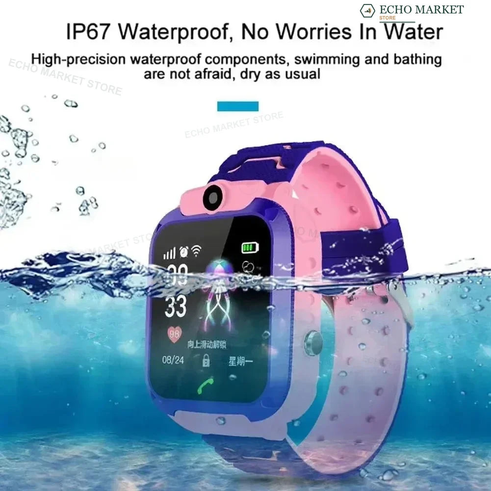 Kids GPS Tracker Smartwatch with Camera SOS Calls for iOS Android IP67 Water Resistant Voice Chat Games | Lonoma