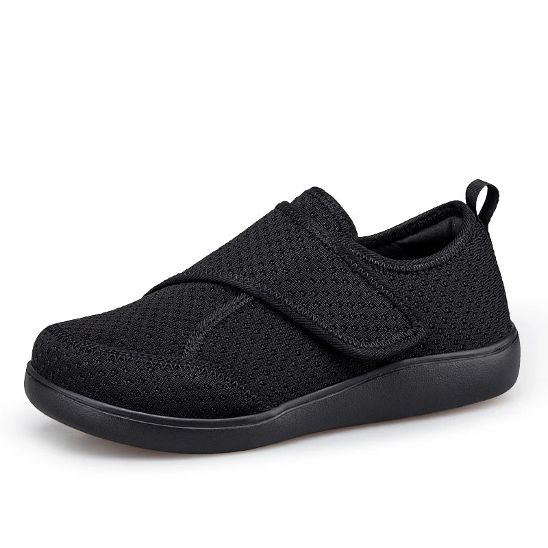 Adjustable Wide-Width Orthopedic Shoes for Swollen Feet Diabetic Bunion Relief Hook-and-Loop Sneakers for Men Women Seniors Extra Deep Toe | Lonoma