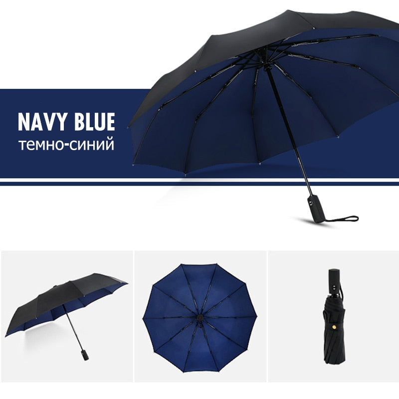 Inverted Automatic Umbrella Windproof Reverse Fold Rain Protection for Commute Travel Outdoor Men Women 6 Colors UV Block | Lonoma