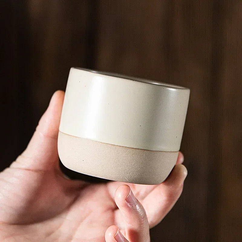 Tasse à café céramique artisanale style japonais 100 ml 180 ml 230 ml wabi-sabi grès pour espresso thé | Koossa