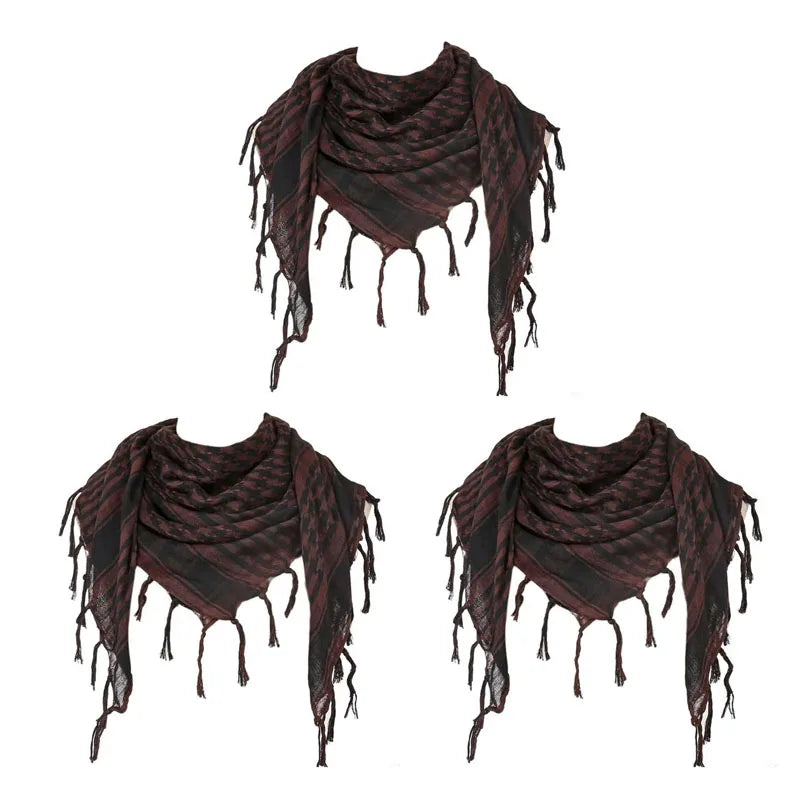 Desert Shemagh Scarf Square Tactical Headwrap for Men Women Outdoor Hiking Camping Windproof Neck Wrap Keffiyeh Style | Lonoma