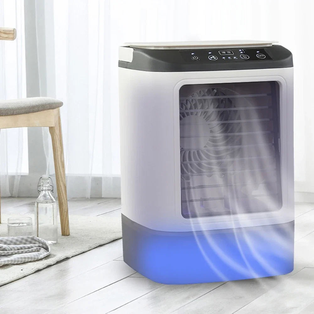 Rafraîchisseur d'Air Mobile à Nébulisation 900 ml — 3 Vitesses USB LED pour Bureau Chambre Voyage Maison | Koossa