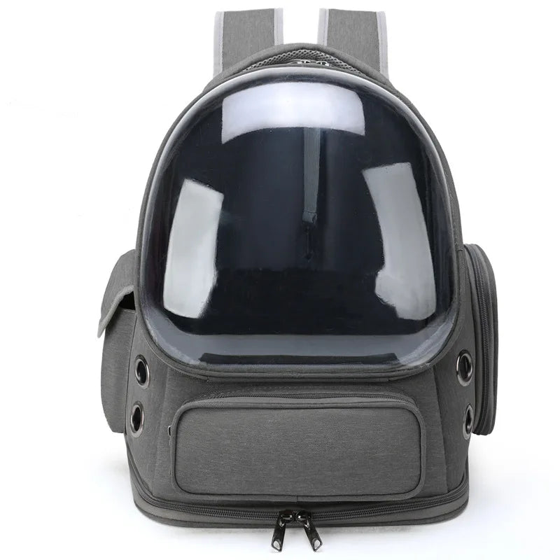 Cat Carrier Backpack Transparent Bubble Window Ventilated Travel Bag Nylon Waterproof 42x27x34cm Small Dog Pet Transport Rucksack Outdoor | Koossa