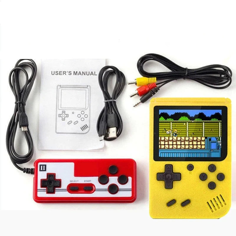 Handheld Retro Game Console with 400 Built-In Classic Games, 3-Inch Color Screen, Rechargeable, TV Output for Kids & Adults | Lonoma