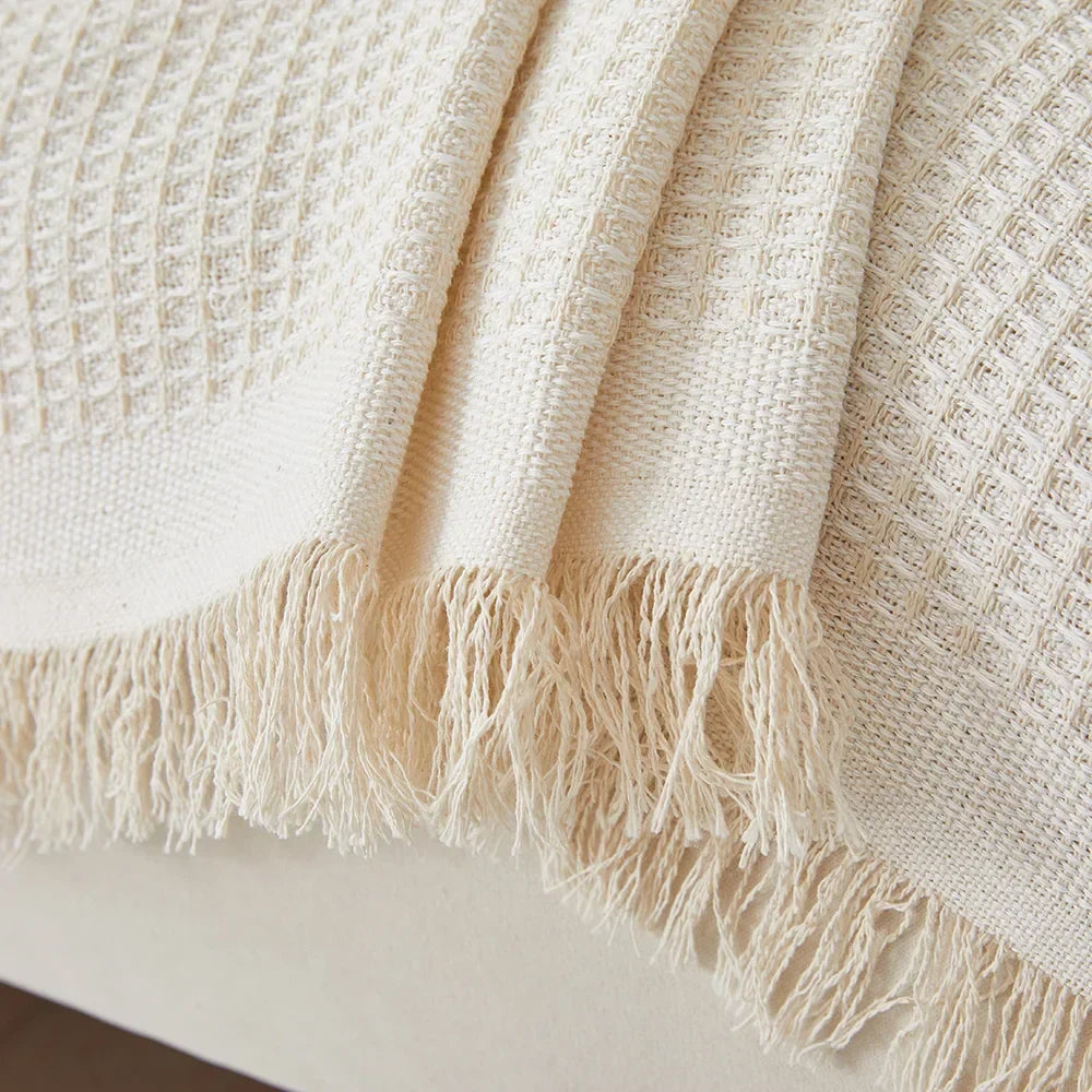 Housse de Canapé en Coton Respirant Antidérapant Style Scandinave Protection Textile Lavable pour Salon | Koossa