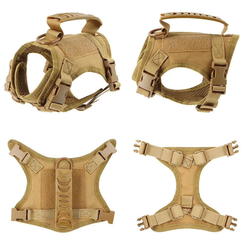 Cat Harness Tactical No-Pull Adjustable Escape-Proof Handle Mesh Vest Walking Large Small Dog | Koossa