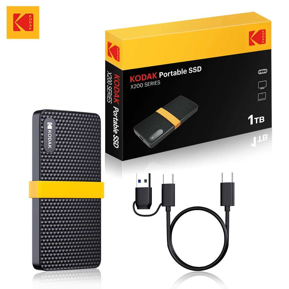Portable External SSD Drive 1TB USB 3.1 Type-C Solid State Storage for Laptop Computer PC Smartphone PS4 256GB 512GB | Lonoma