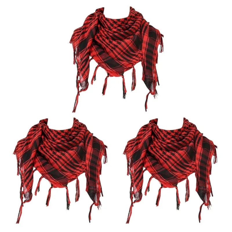 Desert Shemagh Scarf Square Tactical Headwrap for Men Women Outdoor Hiking Camping Windproof Neck Wrap Keffiyeh Style | Lonoma