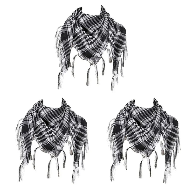 Desert Shemagh Scarf Square Tactical Headwrap for Men Women Outdoor Hiking Camping Windproof Neck Wrap Keffiyeh Style | Lonoma