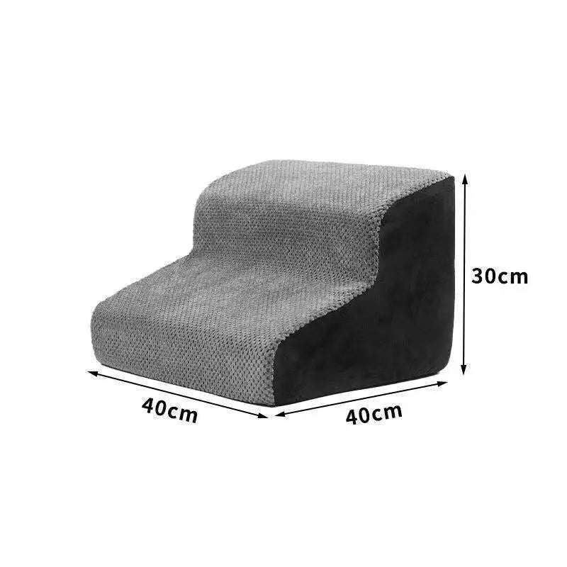 Dog Stairs Pet Steps 2-3 Step High Density Foam Non-Slip Ramp Elderly Dogs Joint Pain Sofa Bed Ladder Climbing Aid | Koossa
